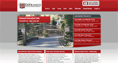 Desktop Screenshot of difrancogateandfence.com