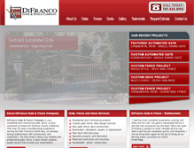 Tablet Screenshot of difrancogateandfence.com